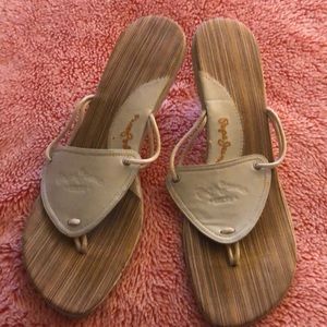 PEPE JEANS LOW MINI HEELS WHITE WOMENS 9.5